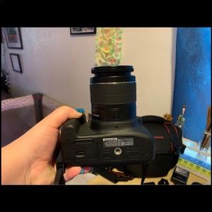 (Rebel T7) DSLR Camera w/Canon EF-S 18-55mm F/3.5-5.6 Zoom Lens + Case